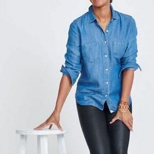 UNTUCKit Blue Button Down Shirt for Women